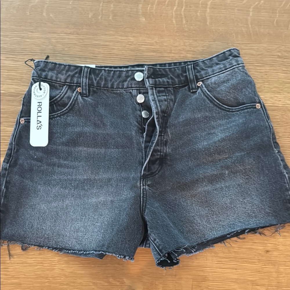 ROLLA'S Women's Black Denim Shorts